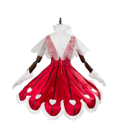 Cardcaptor Sakura : Rouge Robe Sakura Kinomoto Costume Cosplay Achat